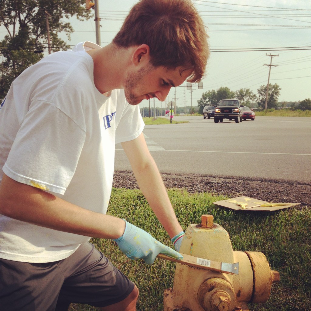 Impact 52 paints fire hydrants in Fort Wayne