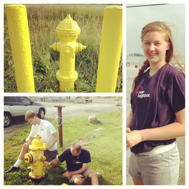 Impact 52 has a great day painting hydrants