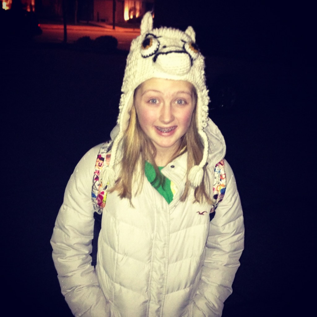 MaKenna on the streets helping the homeless