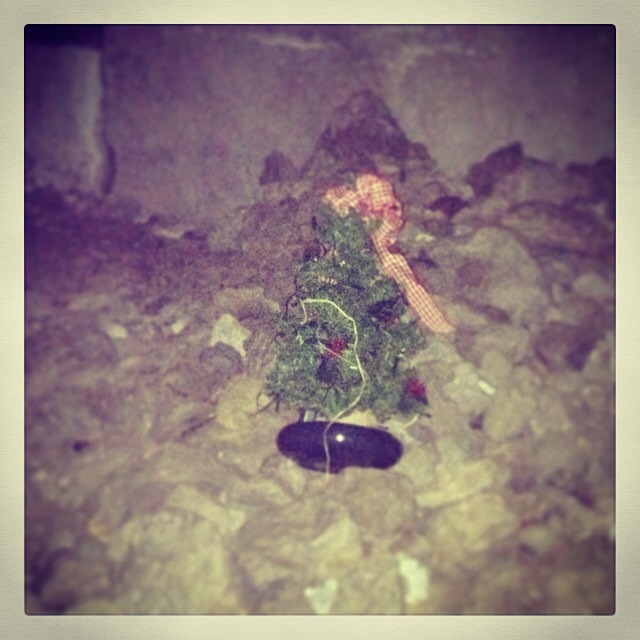 The Christmas Spirit is alive under a bridge that some men call home