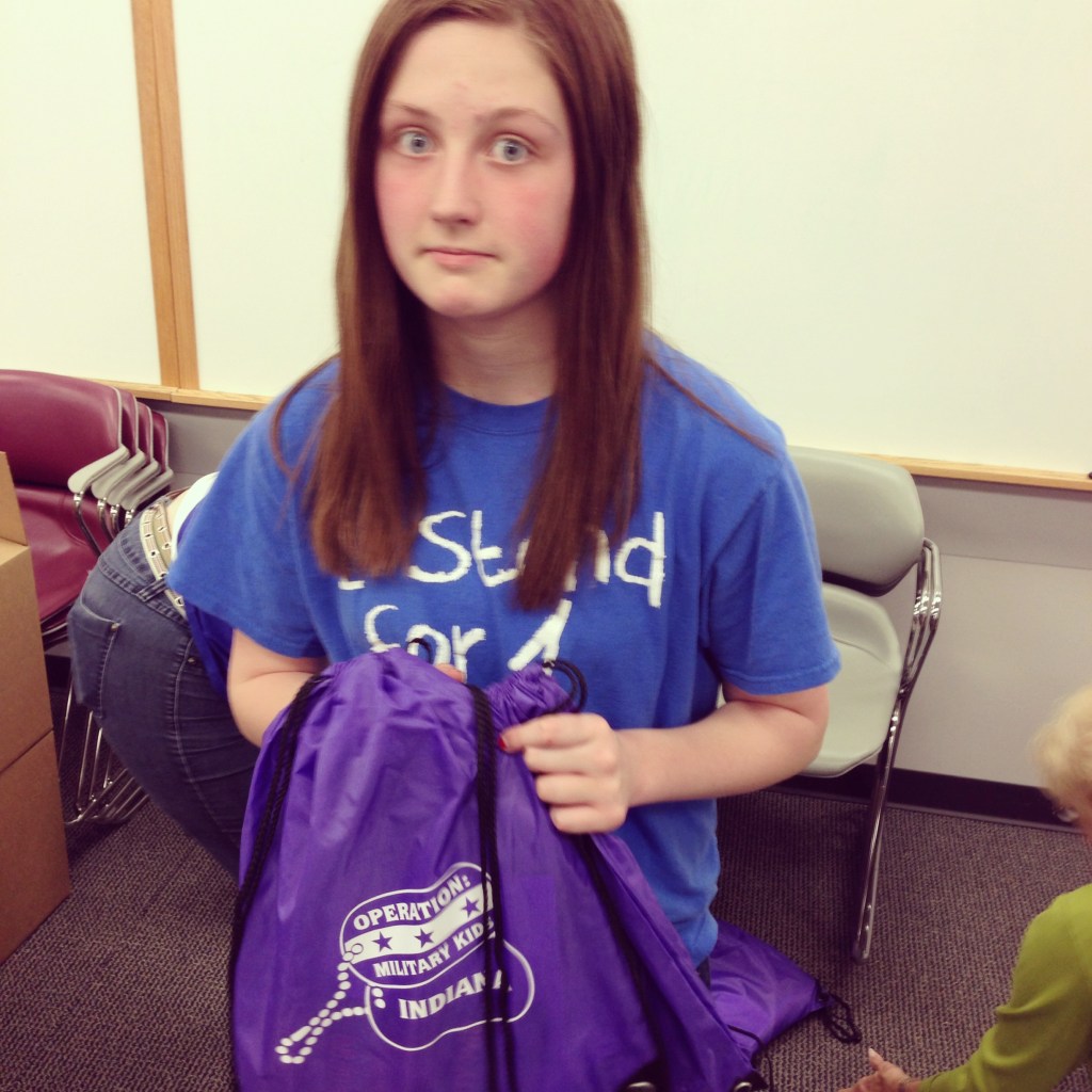 Impact 52 fills backpacks for military youth